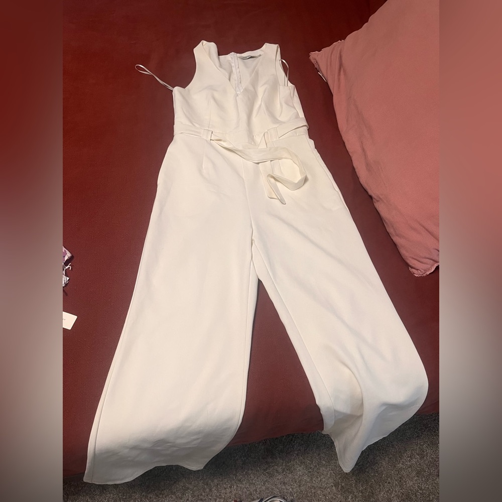 Twin Sister Cream Jumpsuit